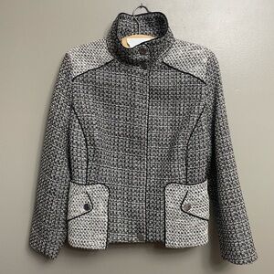 Chico's Black and White Tweed Jacket